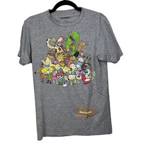 Nickelodeon Cartoon Splatter Graphic T Shirt Small
